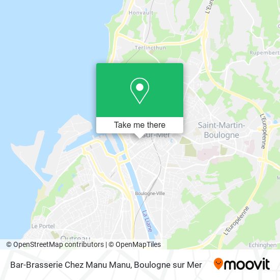 Mapa Bar-Brasserie Chez Manu Manu