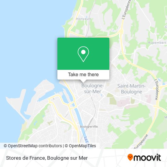 Stores de France map