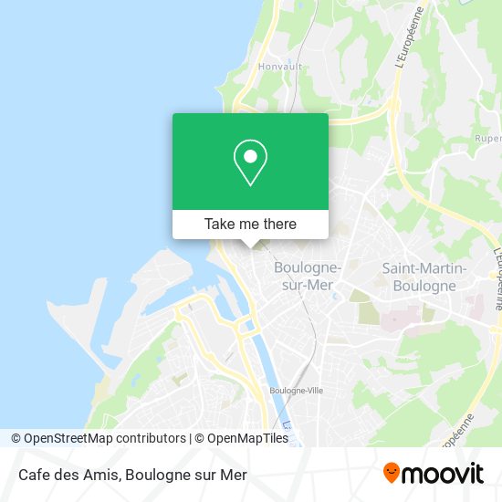 Mapa Cafe des Amis