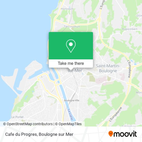 Mapa Cafe du Progres