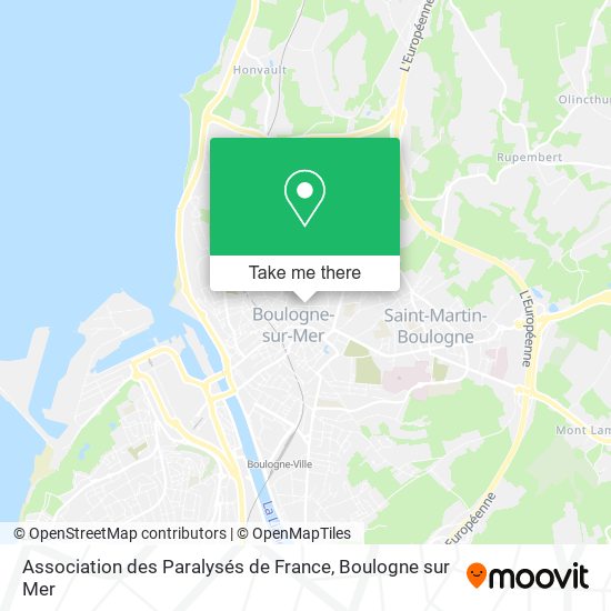 Mapa Association des Paralysés de France