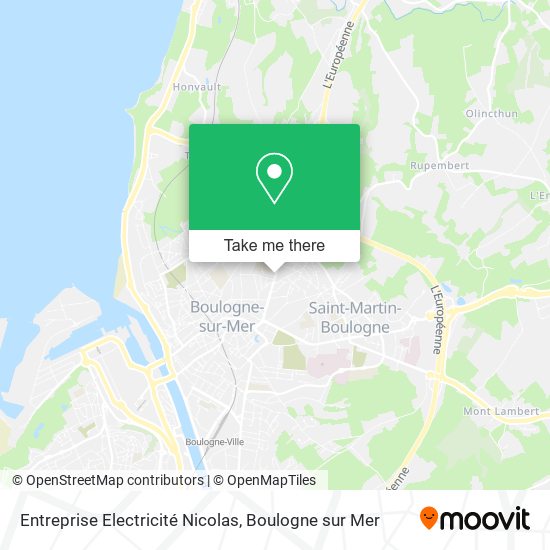 Mapa Entreprise Electricité Nicolas