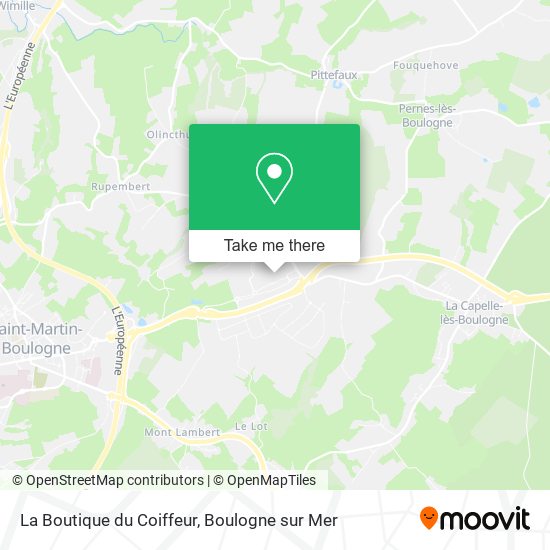 Mapa La Boutique du Coiffeur