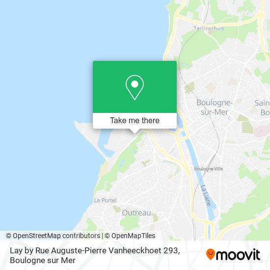 Mapa Lay by Rue Auguste-Pierre Vanheeckhoet 293