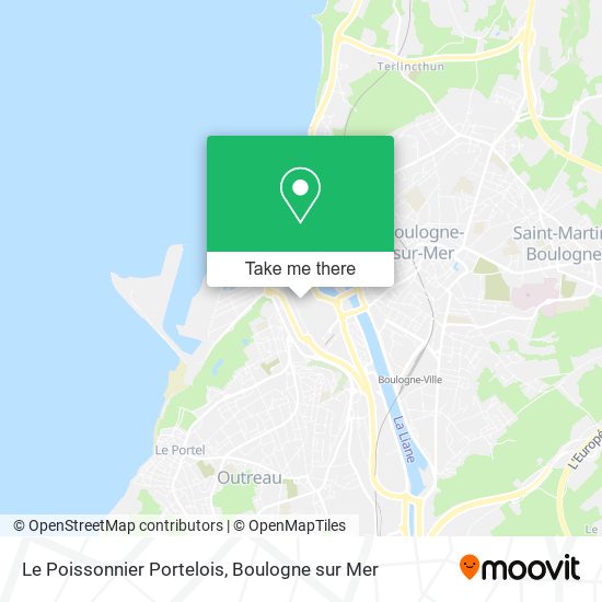 Mapa Le Poissonnier Portelois