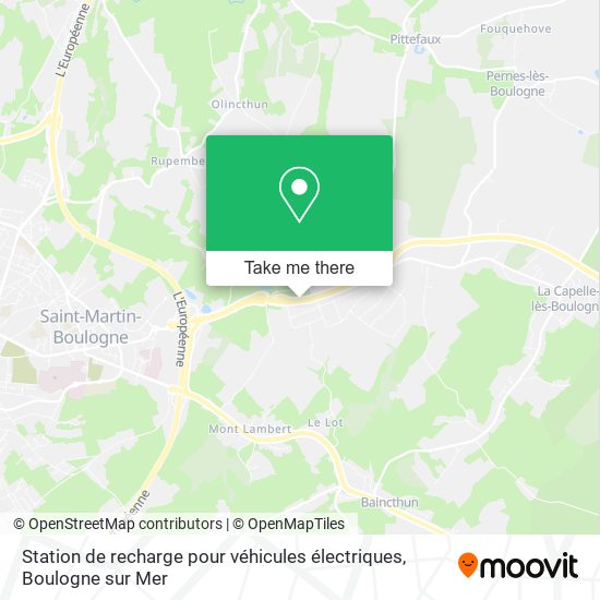 Station de recharge pour véhicules électriques map