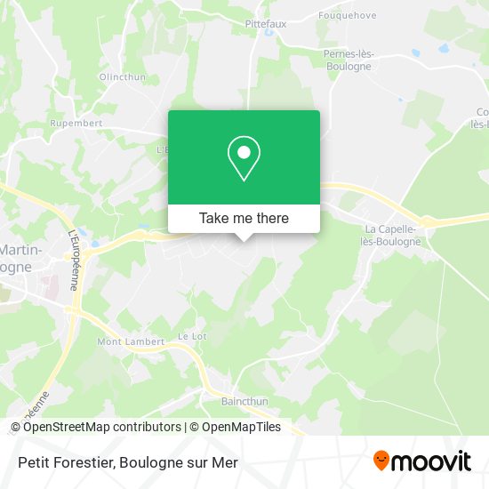 Mapa Petit Forestier