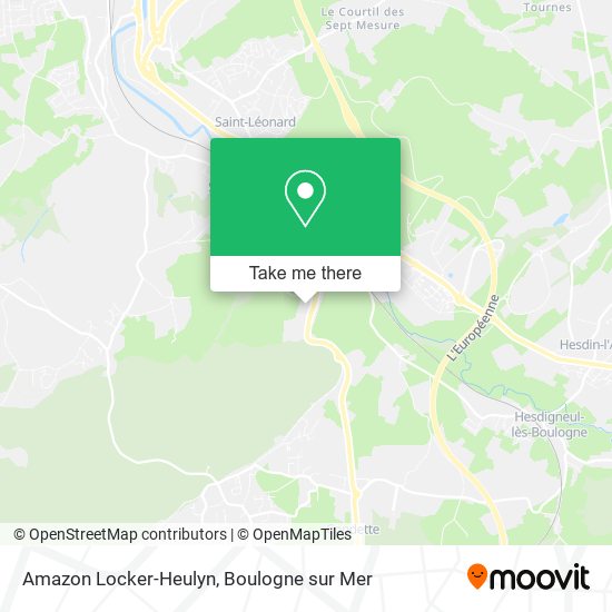 Mapa Amazon Locker-Heulyn