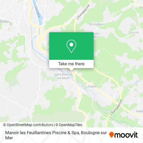 Mapa Manoir les Feuillantines Piscine & Spa