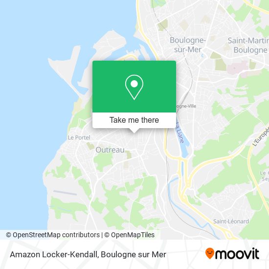 Mapa Amazon Locker-Kendall