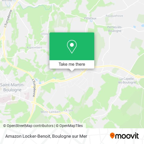 Mapa Amazon Locker-Benoit