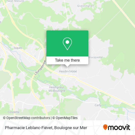 Mapa Pharmacie Leblanc-Fiévet