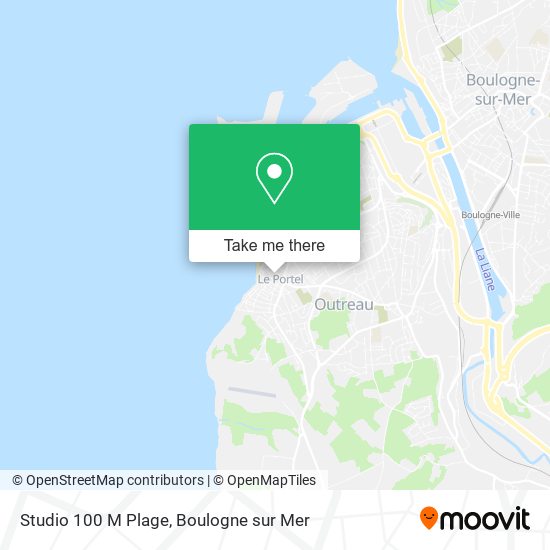 Studio 100 M Plage map