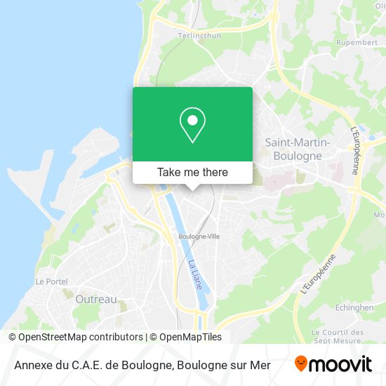 Mapa Annexe du C.A.E. de Boulogne