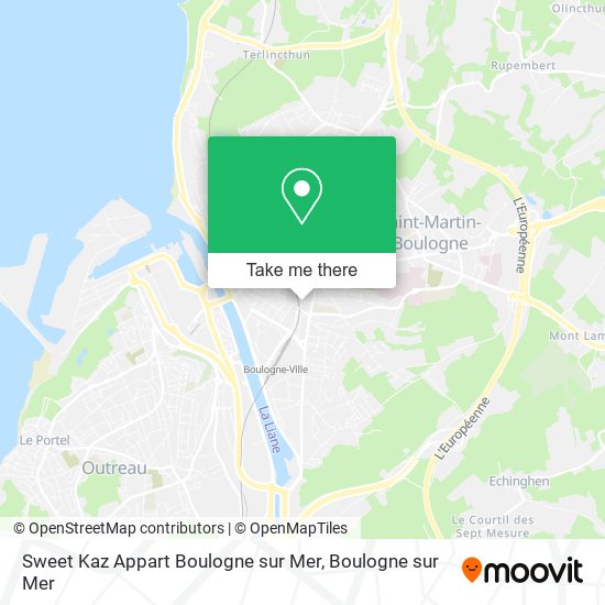 Sweet Kaz Appart Boulogne sur Mer map