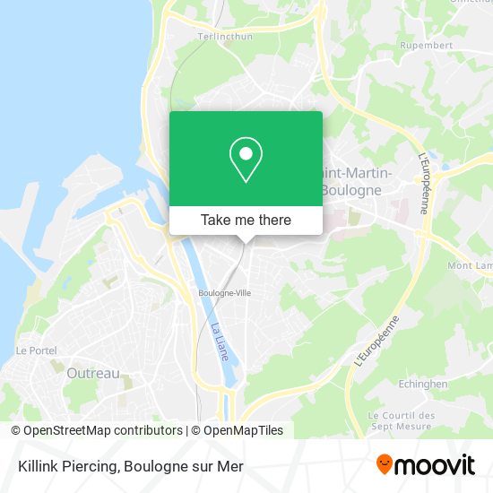 Killink Piercing map