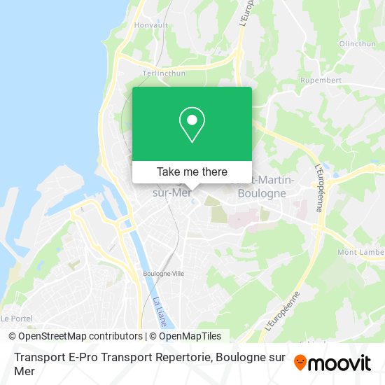 Mapa Transport E-Pro Transport Repertorie