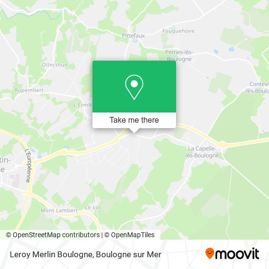 Mapa Leroy Merlin Boulogne