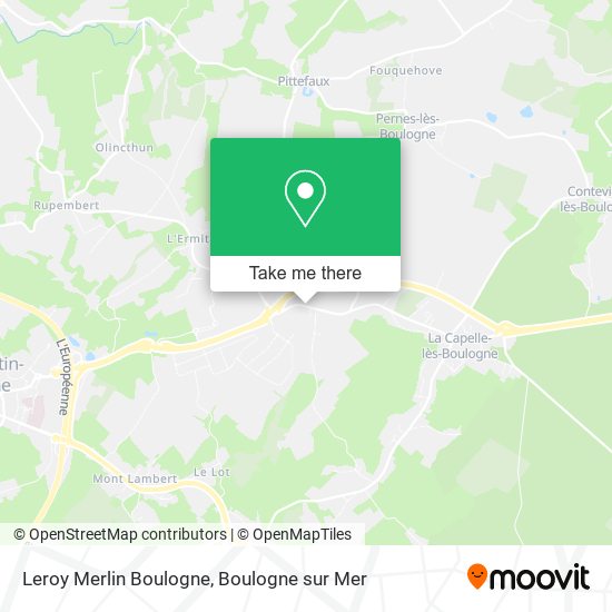 Leroy Merlin Boulogne map