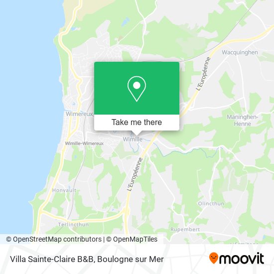 Villa Sainte-Claire B&B map