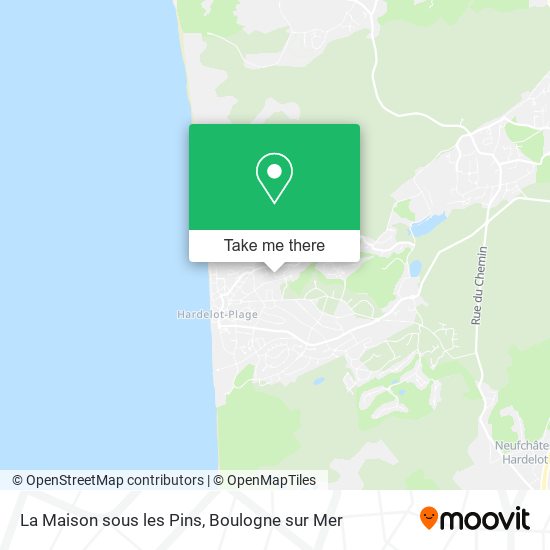 La Maison sous les Pins map