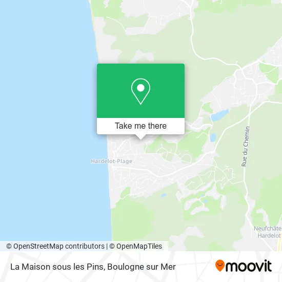 La Maison sous les Pins map