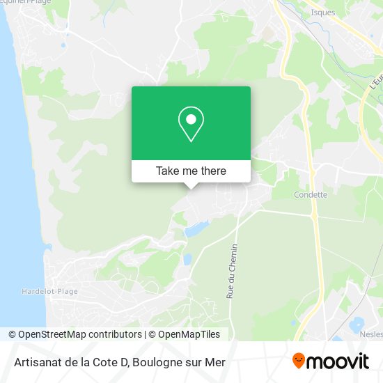 Artisanat de la Cote D map
