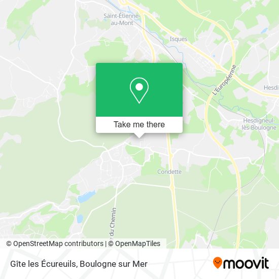Gîte les Écureuils map