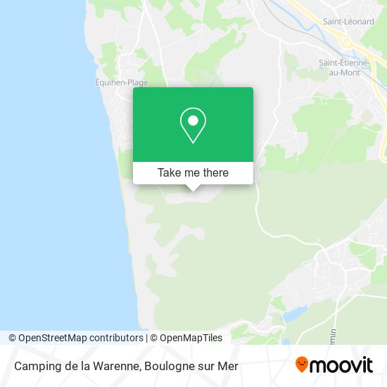 Camping de la Warenne map