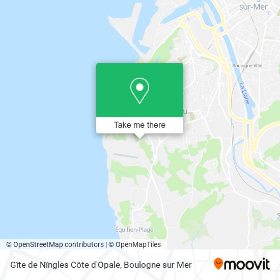 Gîte de Nïngles Côte d'Opale map