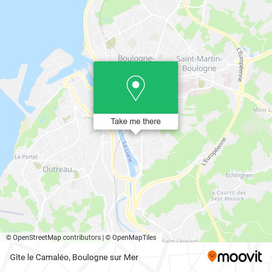 Gîte le Camaléo map