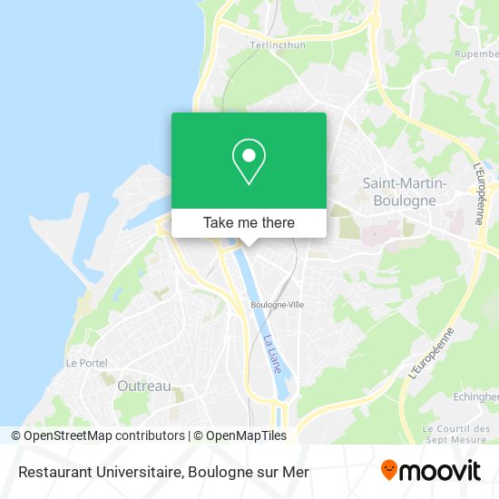 Restaurant Universitaire map
