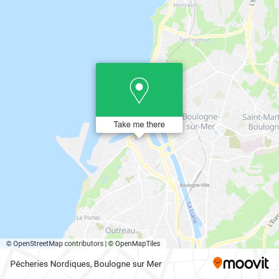 Pêcheries Nordiques map