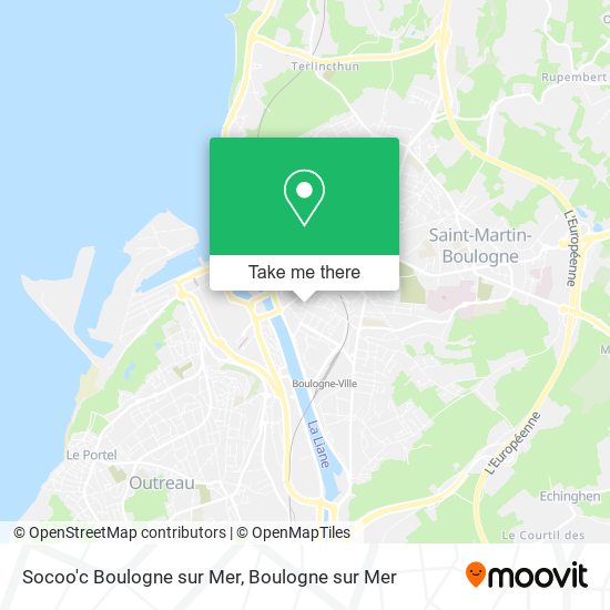 Socoo'c Boulogne sur Mer map