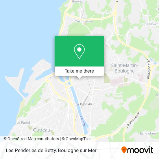 Les Penderies de Betty map