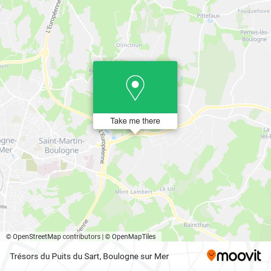 Trésors du Puits du Sart map
