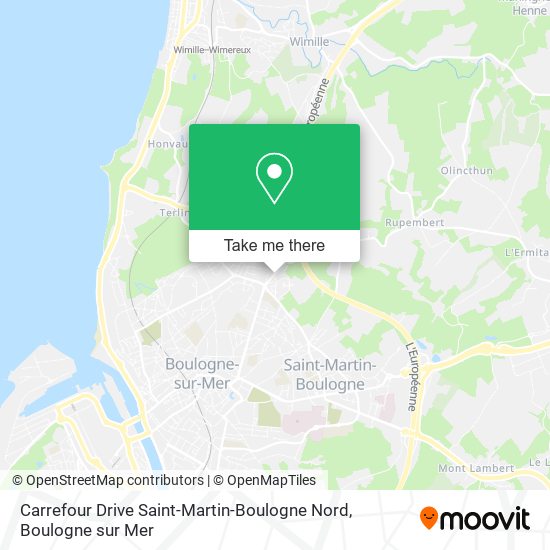 Carrefour Drive Saint-Martin-Boulogne Nord map