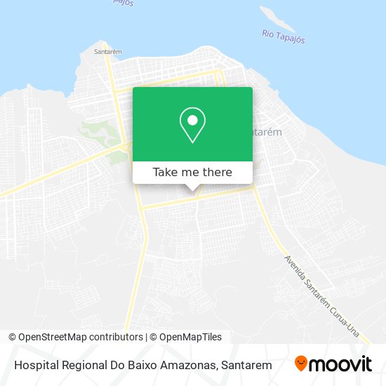 Mapa Hospital Regional Do Baixo Amazonas