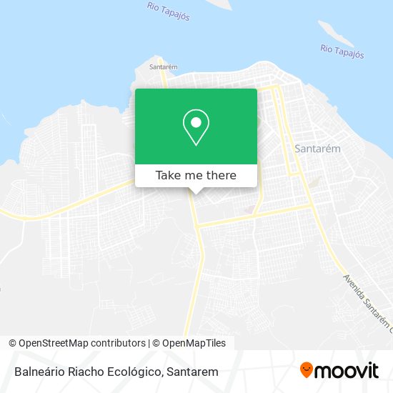 Mapa Balneário Riacho Ecológico