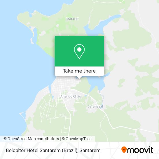 Beloalter Hotel Santarem (Brazil) map