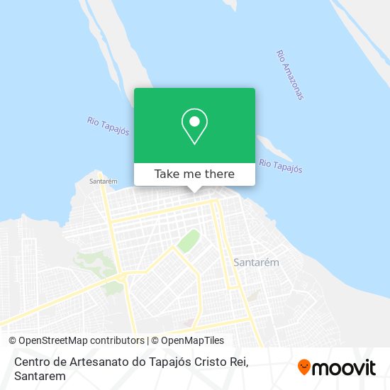 Centro de Artesanato do Tapajós Cristo Rei map