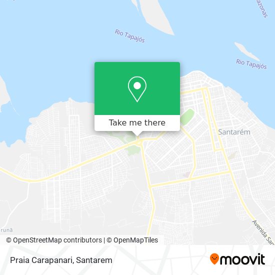 Praia Carapanari map