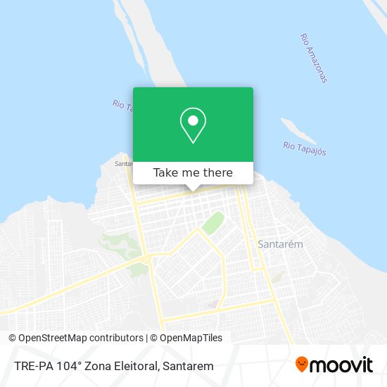 TRE-PA 104° Zona Eleitoral map