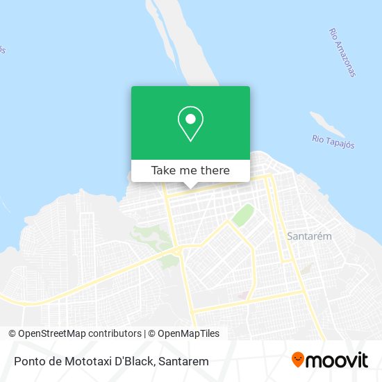 Ponto de Mototaxi D'Black map