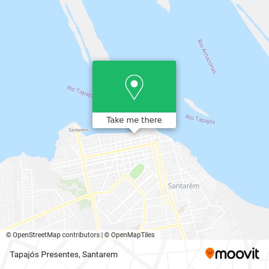Tapajós Presentes map