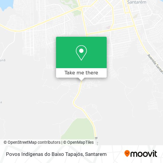 Povos Indígenas do Baixo Tapajós map