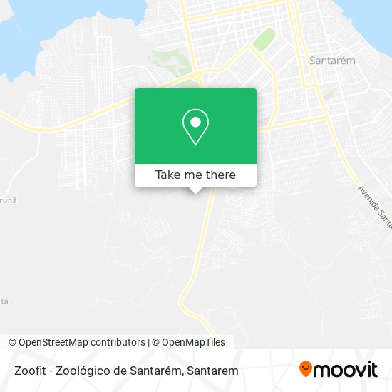 Mapa Zoofit - Zoológico de Santarém