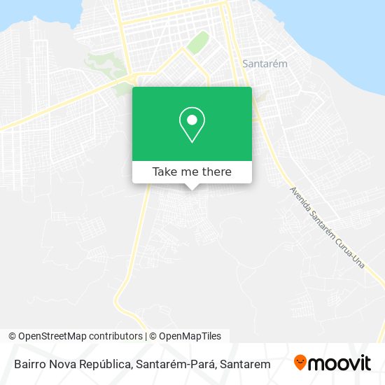 Mapa Bairro Nova República, Santarém-Pará