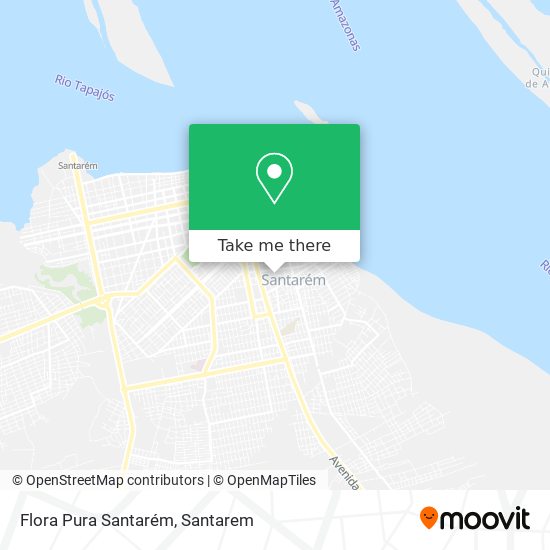 Flora Pura Santarém map