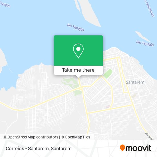 Correios - Santarém map